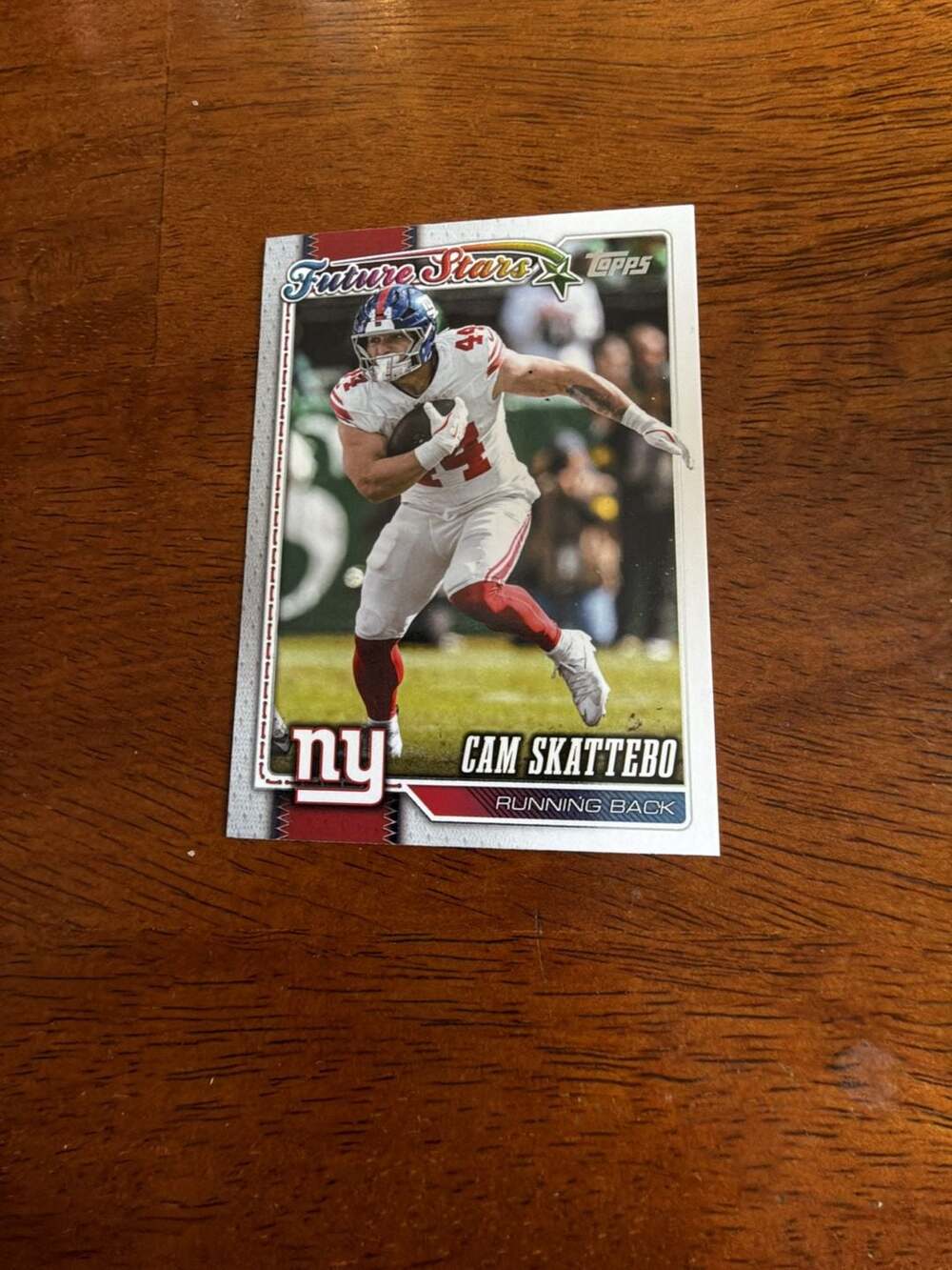 Cam Skattebo Future Stars Topps New York Giants Running Back Football Card